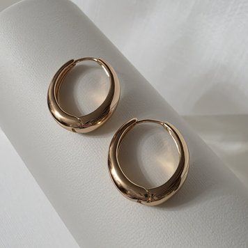 Сережки з медичного золота з позолотою 3125196421 фото