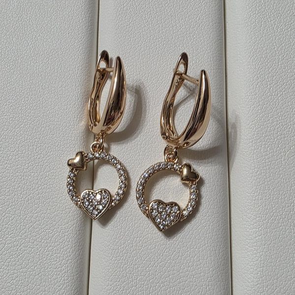 Сережки из медицинского золота с позолотой 3085813889 фото