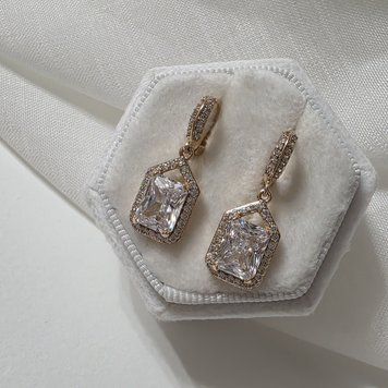 Сережки из медицинского золота с позолотой 3085750473 фото