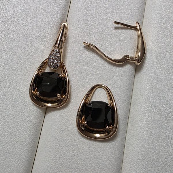 Сережки из медицинского золота с позолотой 3085795226 фото