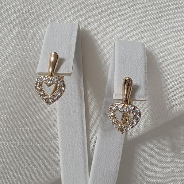 Детские Сережки из медицинского золота с позолотой 3125146196 фото