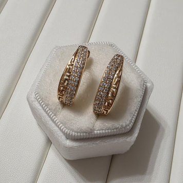 Сережки з медичного золота з позолотою Сережки Стиль 3086005069 фото