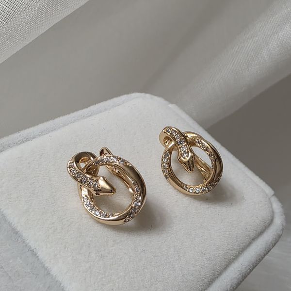 Сережки из медицинского золота с позолотой 3085757283 фото