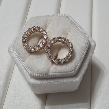 Сережки з медичного золота з позолотою 3086038347 фото
