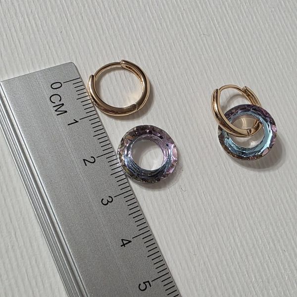 Сережки из медицинского золота с позолотой 3098975148 фото
