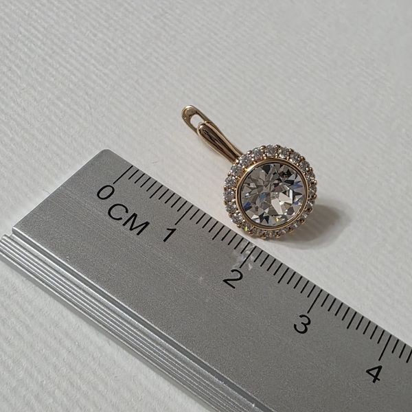 Сережки з медичного золота з позолотою 3084341150 фото