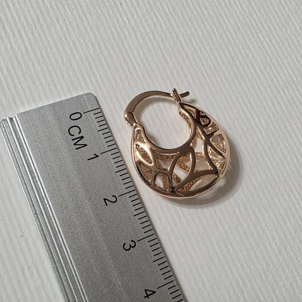Сережки из медицинского золота с позолотой 3085675749 фото