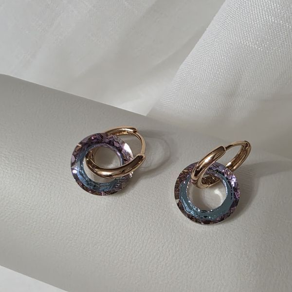Сережки из медицинского золота с позолотой 3098975148 фото