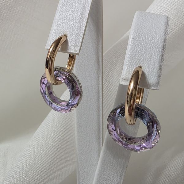Сережки из медицинского золота с позолотой 3098975148 фото