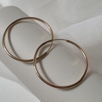 Сережки Конго з медичного золота з позолотою 4 см 3125163279 фото