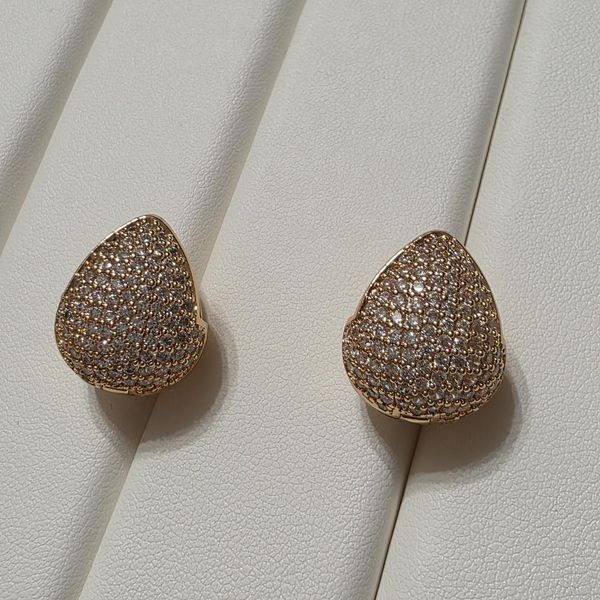 Сережки з медичного золота з позолотою 3084371662 фото