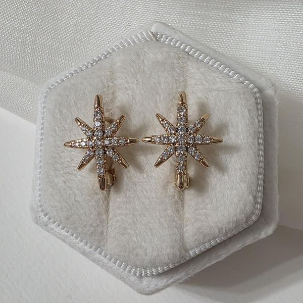 Сережки из медицинского золота с позолотой 3206570807 фото