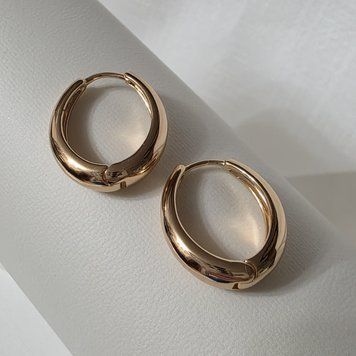 Сережки з медичного золота з позолотою 3125196632 фото
