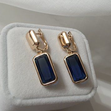 Сережки из медицинского золота с позолотой 3085791393 фото
