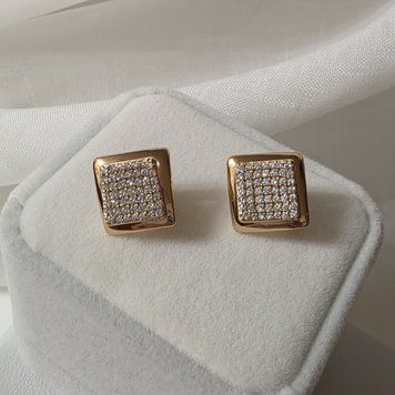 Сережки з медичного золота з позолотою Сережки Стиль 3086008693 фото