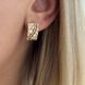 Сережки из медицинского золота с позолотой 3206574201 фото 5
