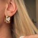 Сережки из медицинского золота с позолотой 3085769989 фото 2
