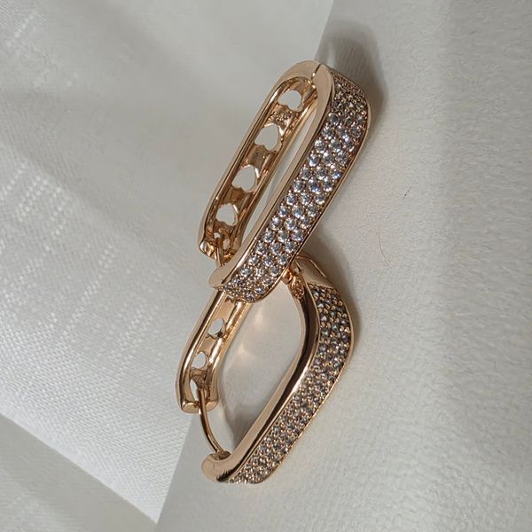 Сережки из медицинского золота с позолотой 3091487636 фото