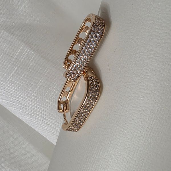 Сережки из медицинского золота с позолотой 3091487636 фото