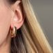 Сережки з медичного золота з позолотою 3098976840 фото 7