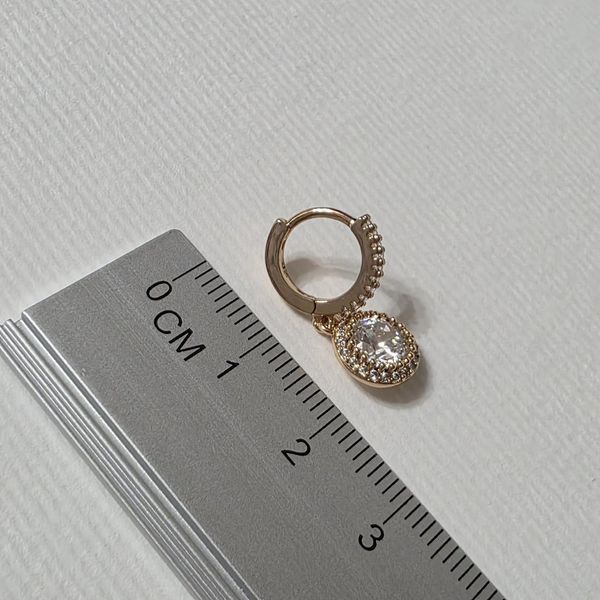 Сережки из медицинского золота с позолотой 3085822599 фото