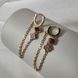 Сережки из медицинского золота с позолотой 3134174072 фото 7