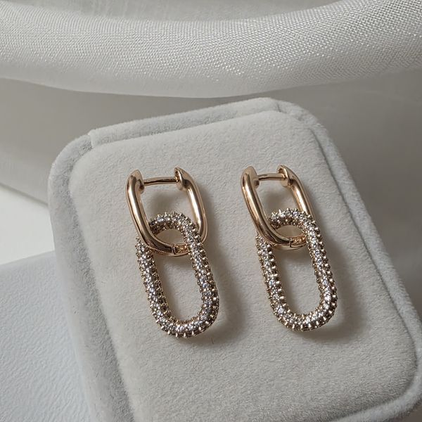 Сережки из медицинского золота с позолотой 3085807246 фото