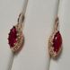 Сережки з медичного золота з позолотою 3085696737 фото 2