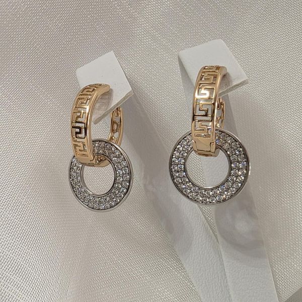 Сережки из медицинского золота с позолотой 3085807931 фото