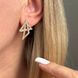 Сережки з медичного золота з позолотою 3085699123 фото 2