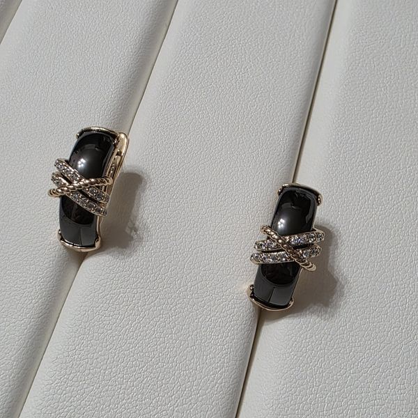 Сережки из медицинского золота с позолотой 3084379000 фото