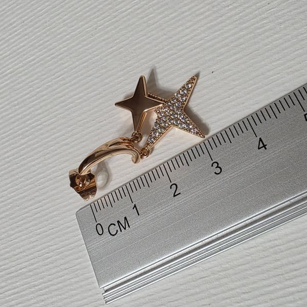 Сережки из медицинского золота с позолотой 21584 фото