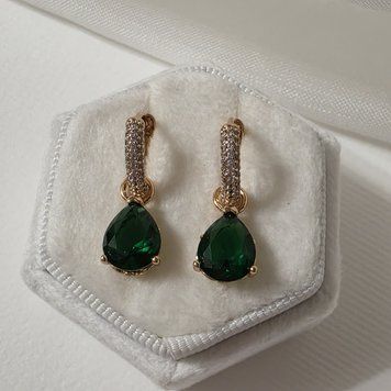 Сережки из медицинского золота с позолотой 3085785230 фото