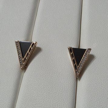 Сережки з медичного золота з позолотою 3084380228 фото