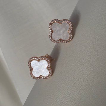 Сережки з медичного золота з позолотою 98775 фото