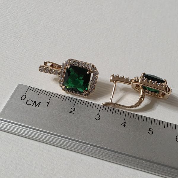 Сережки из медицинского золота с позолотой 3085786154 фото