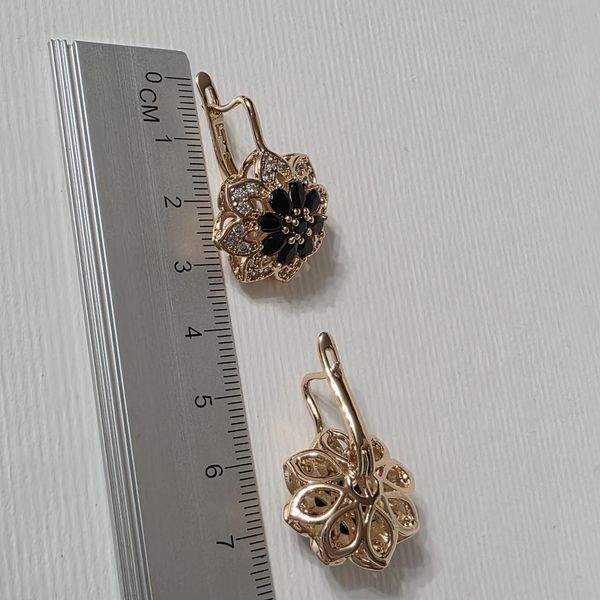 Сережки из медицинского золота с позолотой 3102931685 фото