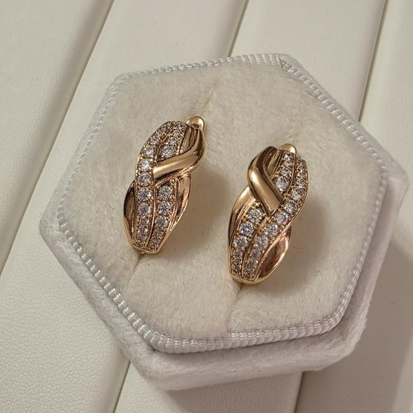 Сережки из медицинского золота с позолотой 3084352210 фото