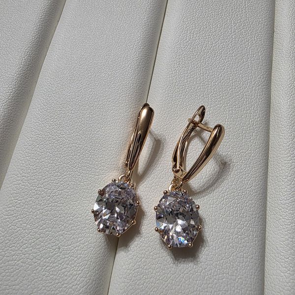 Сережки из медицинского золота с позолотой 3091478652 фото