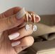 Сережки из медицинского золота с позолотой 3091478652 фото 2