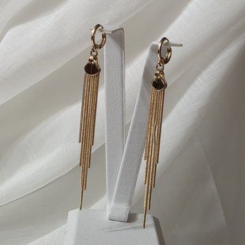 Сережки из медицинского золота с позолотой 3085707622 фото