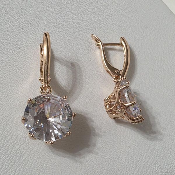 Сережки из медицинского золота с позолотой 3105308321 фото