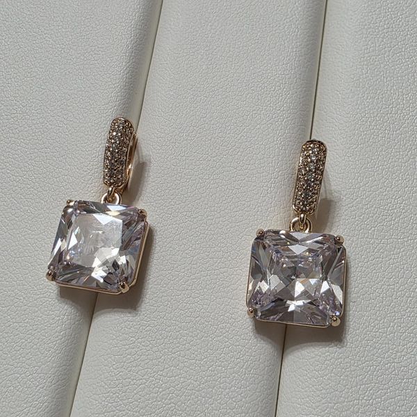 Сережки из медицинского золота с позолотой 3086025925 фото