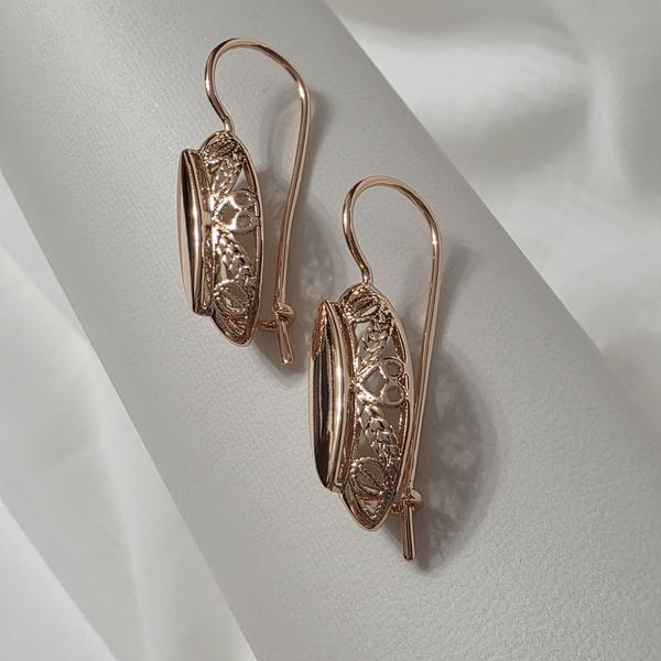 Сережки из медицинского золота с позолотой 3107209673 фото