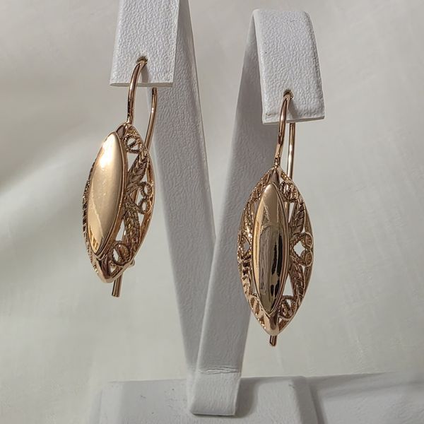 Сережки из медицинского золота с позолотой 3107209673 фото
