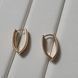 Сережки из медицинского золота с позолотой Сережки Стиль 3085997608 фото 5
