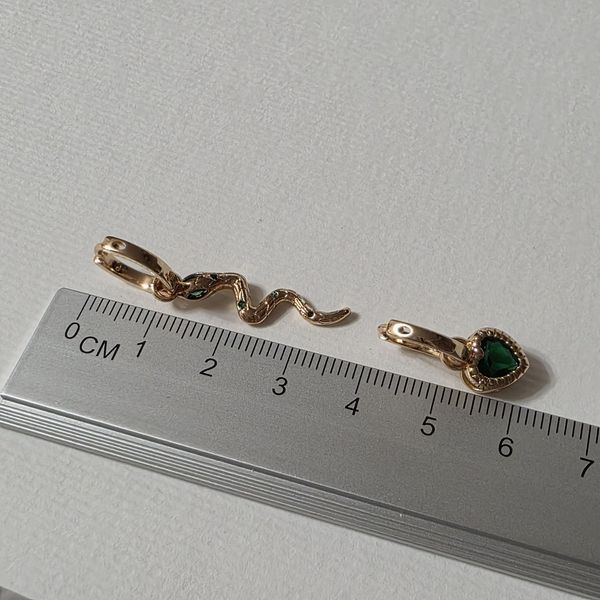 Сережки из медицинского золота с позолотой 3084388306 фото