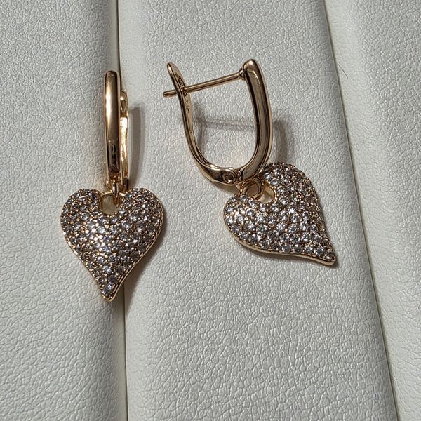 Сережки из медицинского золота с позолотой 3091487269 фото