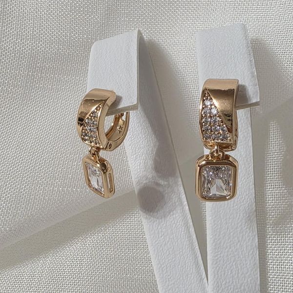 Сережки из медицинского золота с позолотой 3125192793 фото