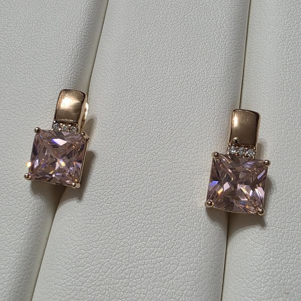 Сережки з медичного золота з позолотою 3085788282 фото
